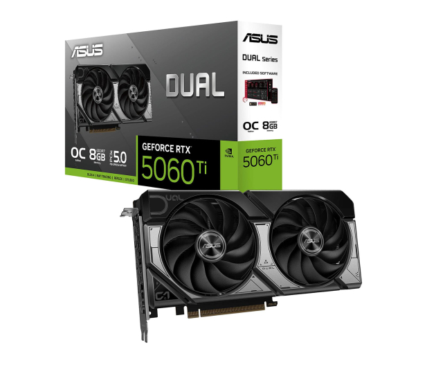 ASUS GeForce RTX 5060 Ti Dual OC 8GB GDDR7 DLSS4 DUAL-RTX5060TI-O8G - 1331416 - zdjęcie